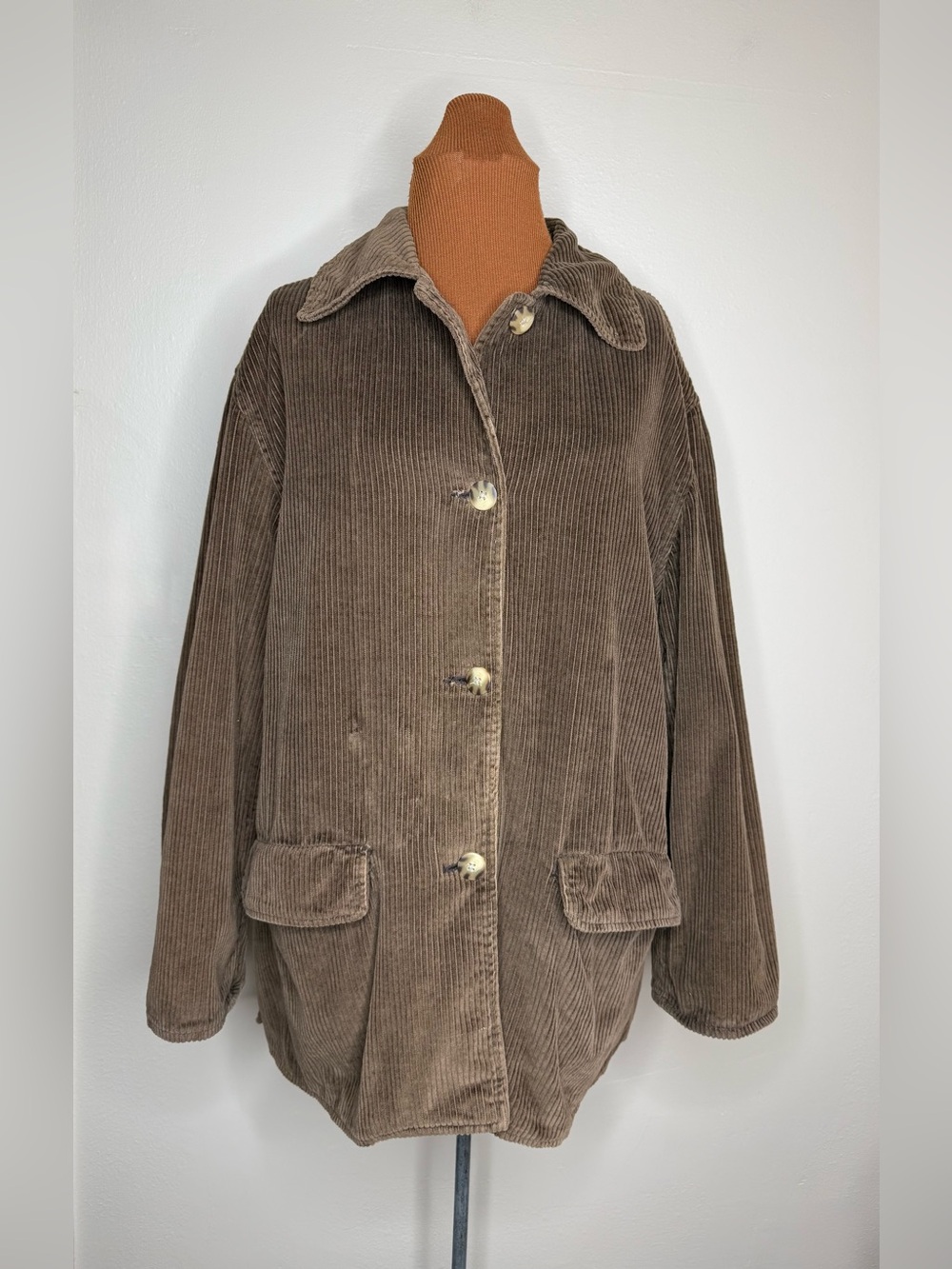 Vintage Merona Wide Wale Corduroy Utility Chore Jacket Size Medium